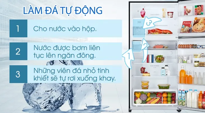 Tích hợp khả năng tự động làm đá